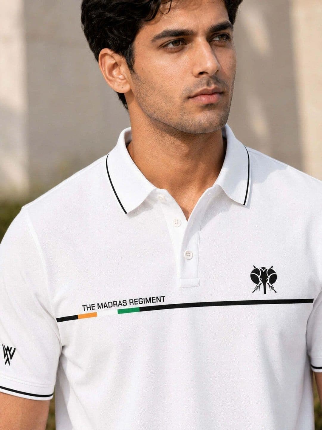Warrior World Men Typography Printed Polo Collar T-shirt thumbnail 6