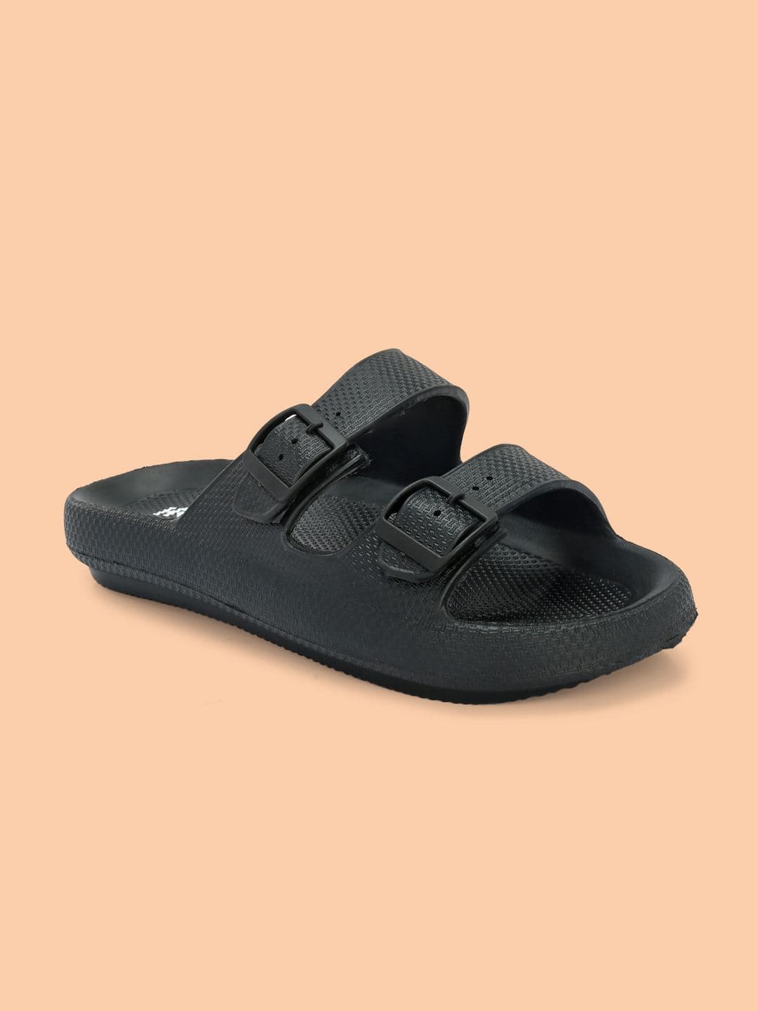 HRX by Hrithik Roshan Men Black Textured Sliders thumbnail 3