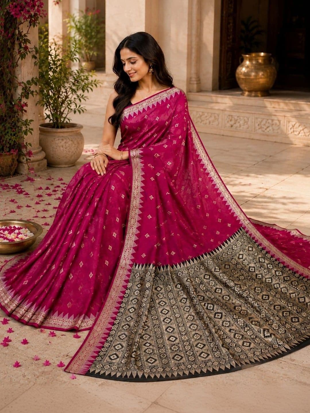 JAHAN VASTARA Zari Pure Cotton Sambalpuri Saree - view 1