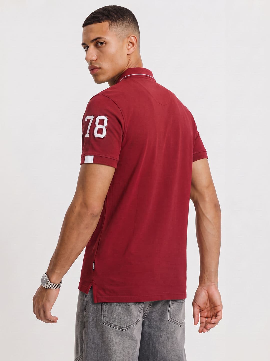 The Roadster Life Co. Polo Collar Pure Cotton T-shirt thumbnail 3