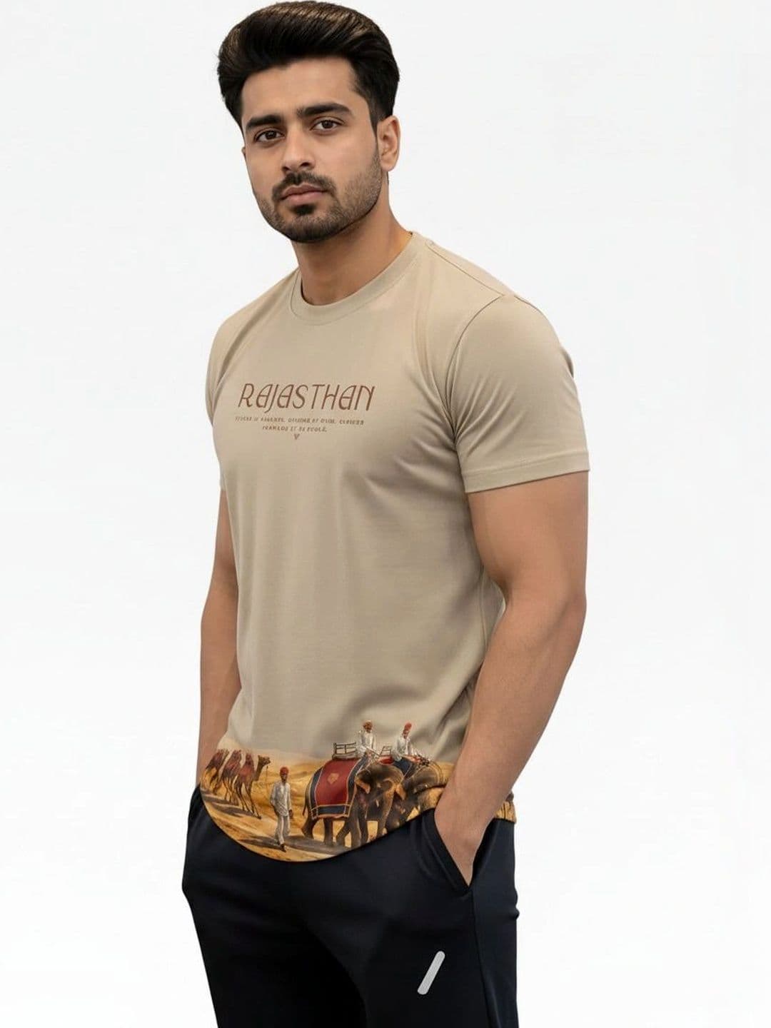 Warrior World Men Printed Pure Cotton T-shirt thumbnail 4