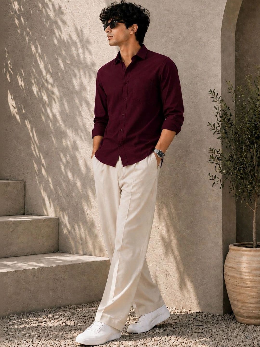 THE BIG ATTIRE Men Classic Casual Shirt - view 1