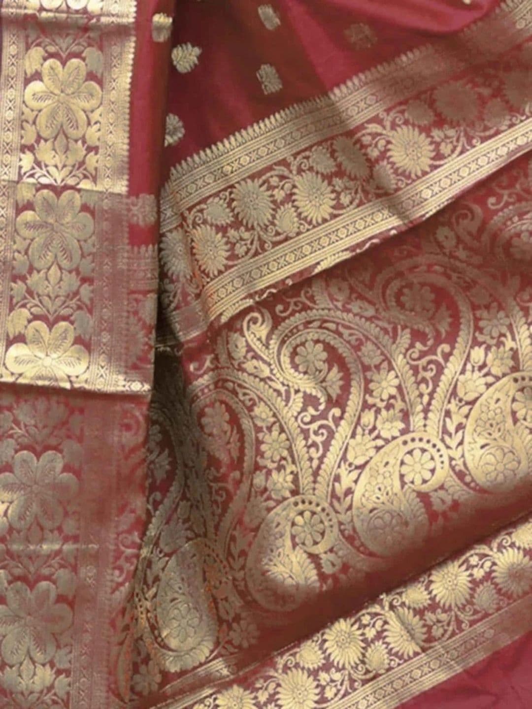 VYOM CREATION Woven Design Zari Art Silk Banarasi Saree thumbnail 4