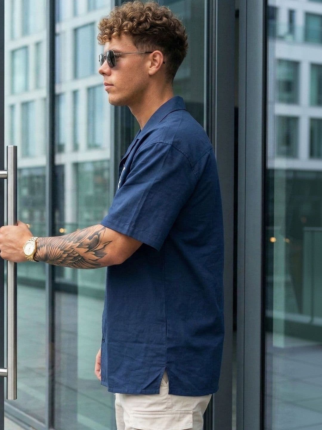VEIRDO Oversized Camp Superhero Cotton Short Sleeves Fit Shirt thumbnail 5