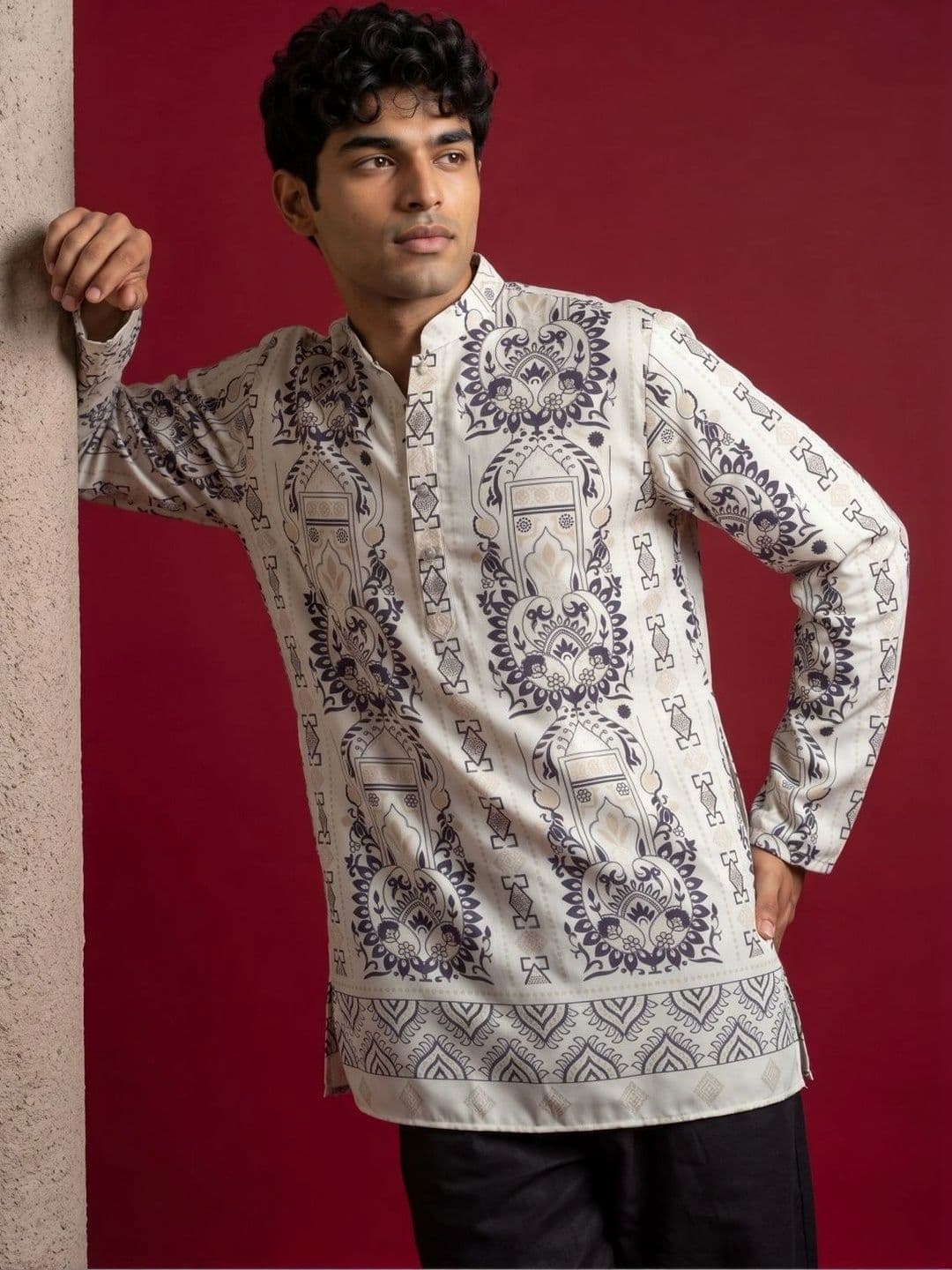 Jompers Men Ethnic Motifs Printed Kurta - view 1
