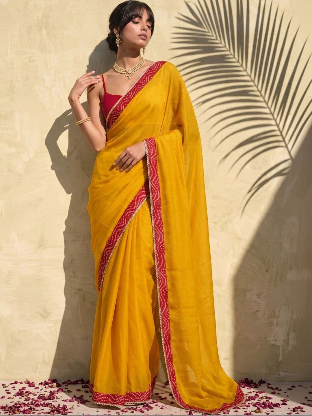 SAARA Bandhani Silk Blend Saree - view 1