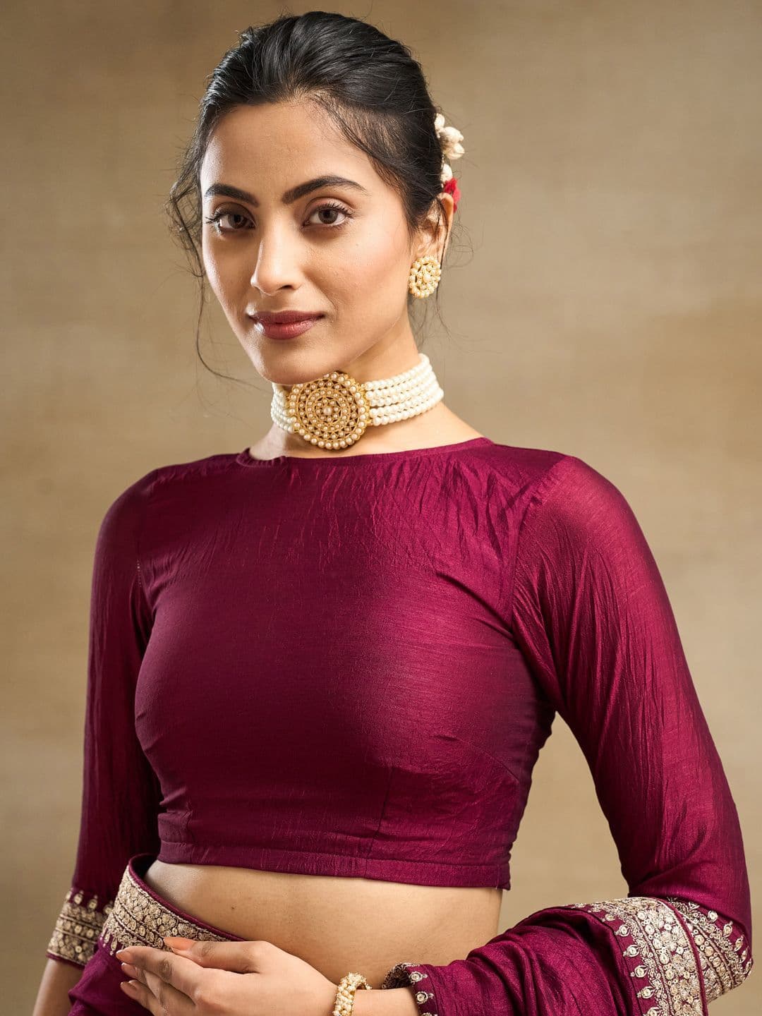 kasee Embroidered Saree thumbnail 4