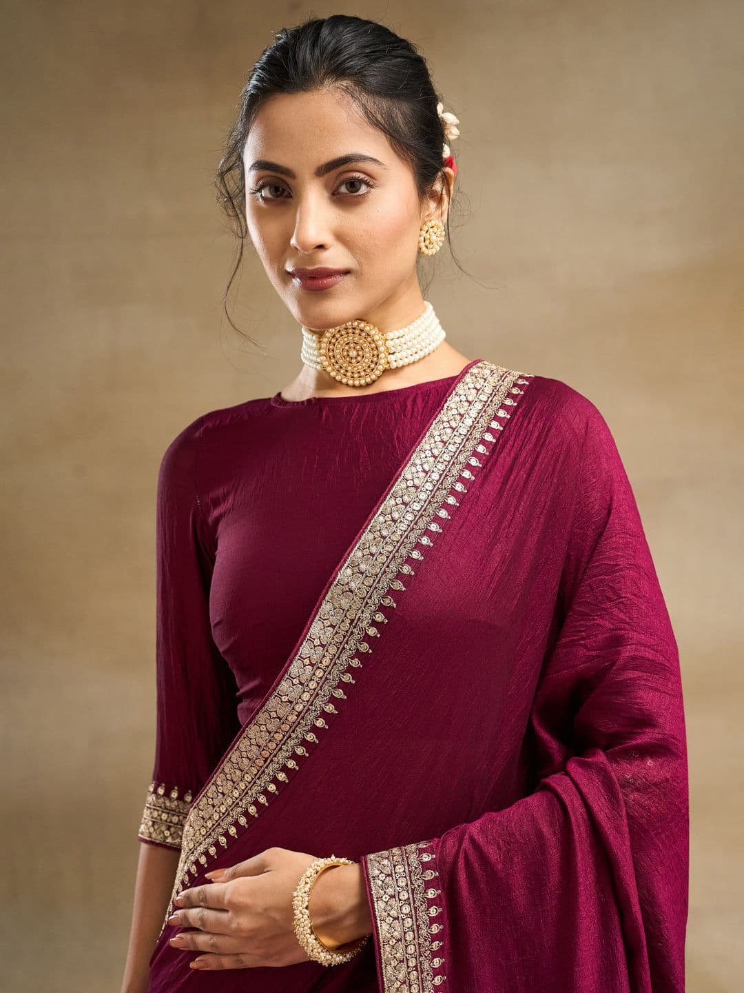 kasee Embroidered Saree thumbnail 3