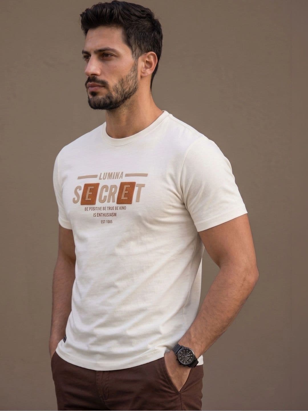 Roadster Men Typography Printed T-shirt thumbnail 6