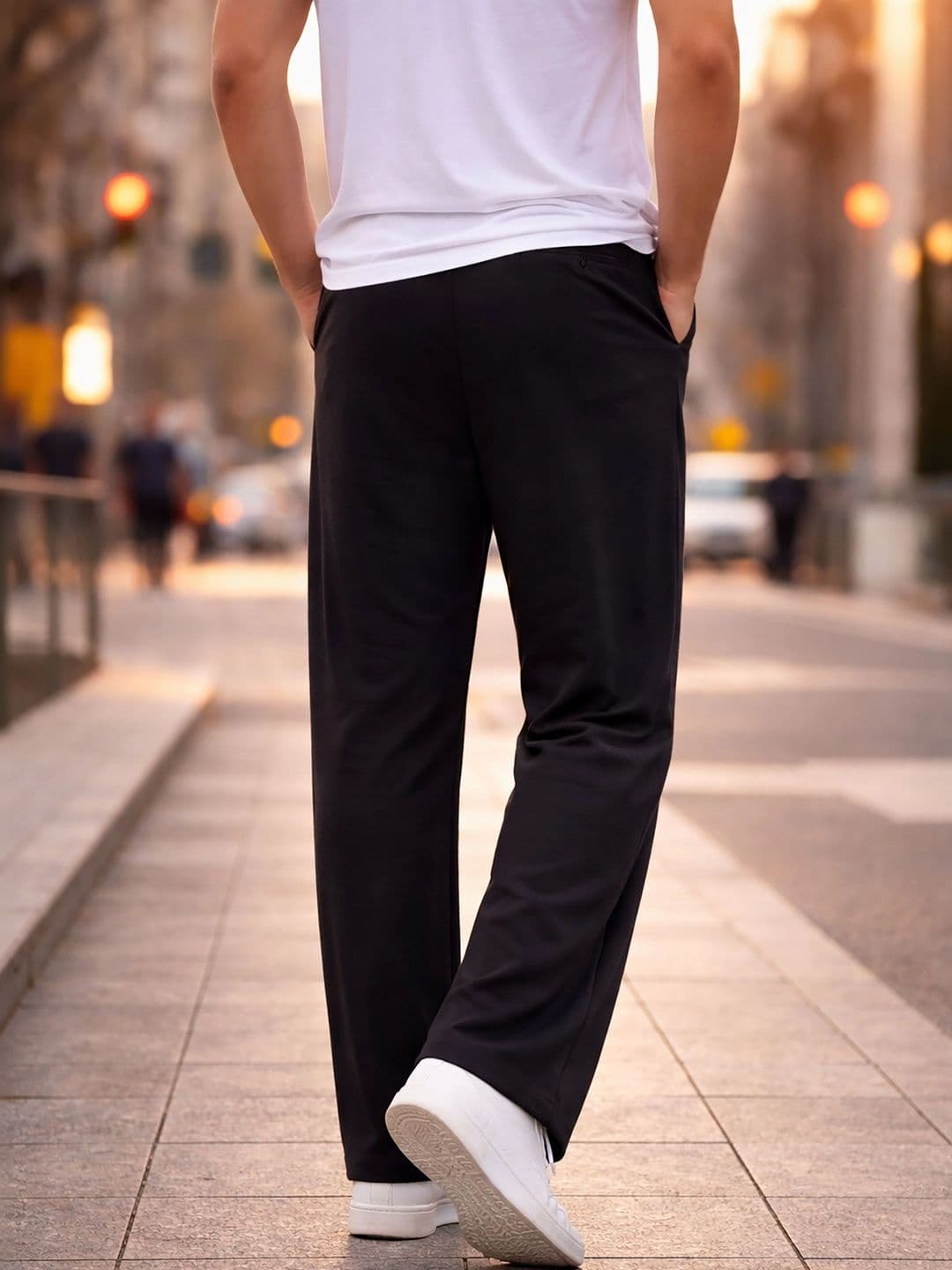 HERE&NOW Men Regular Fit Abstract Track Pants thumbnail 5