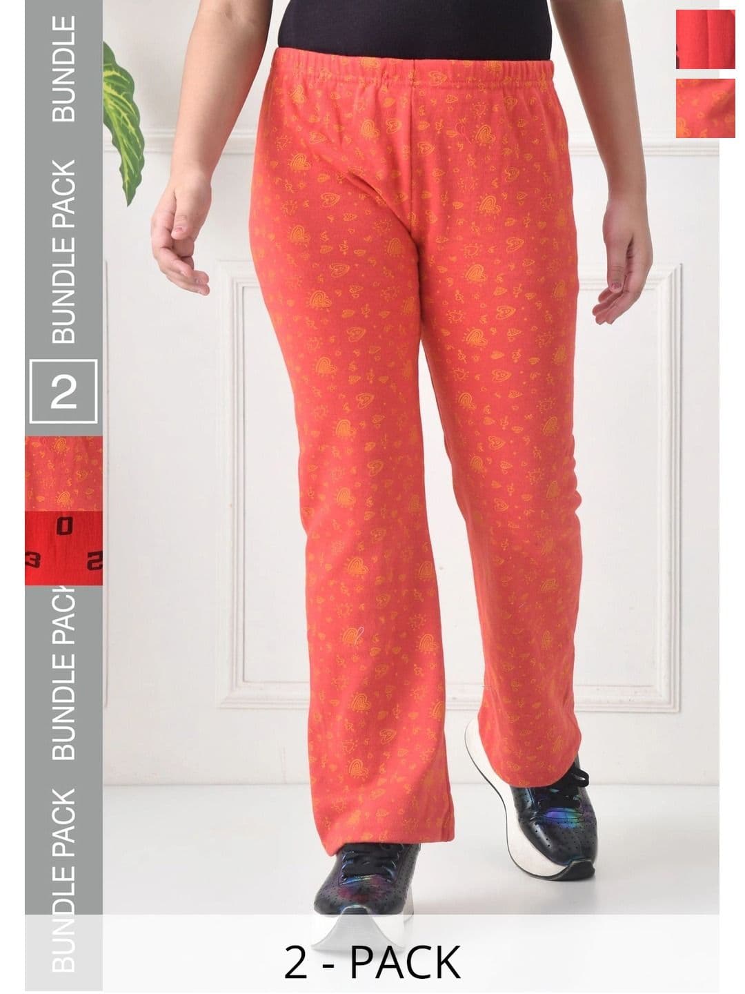 BAESD Girls 2 Printed Knitted Palazzos - view 1