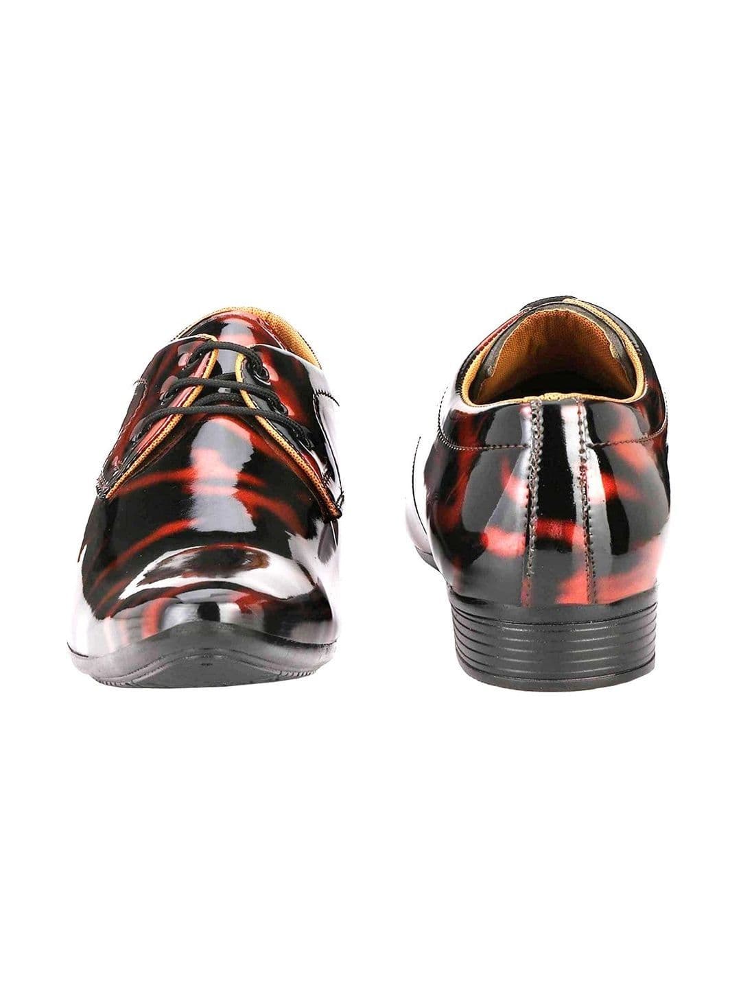 Vitoria Men Printed Formal Derbys With Stylish Cap thumbnail 3