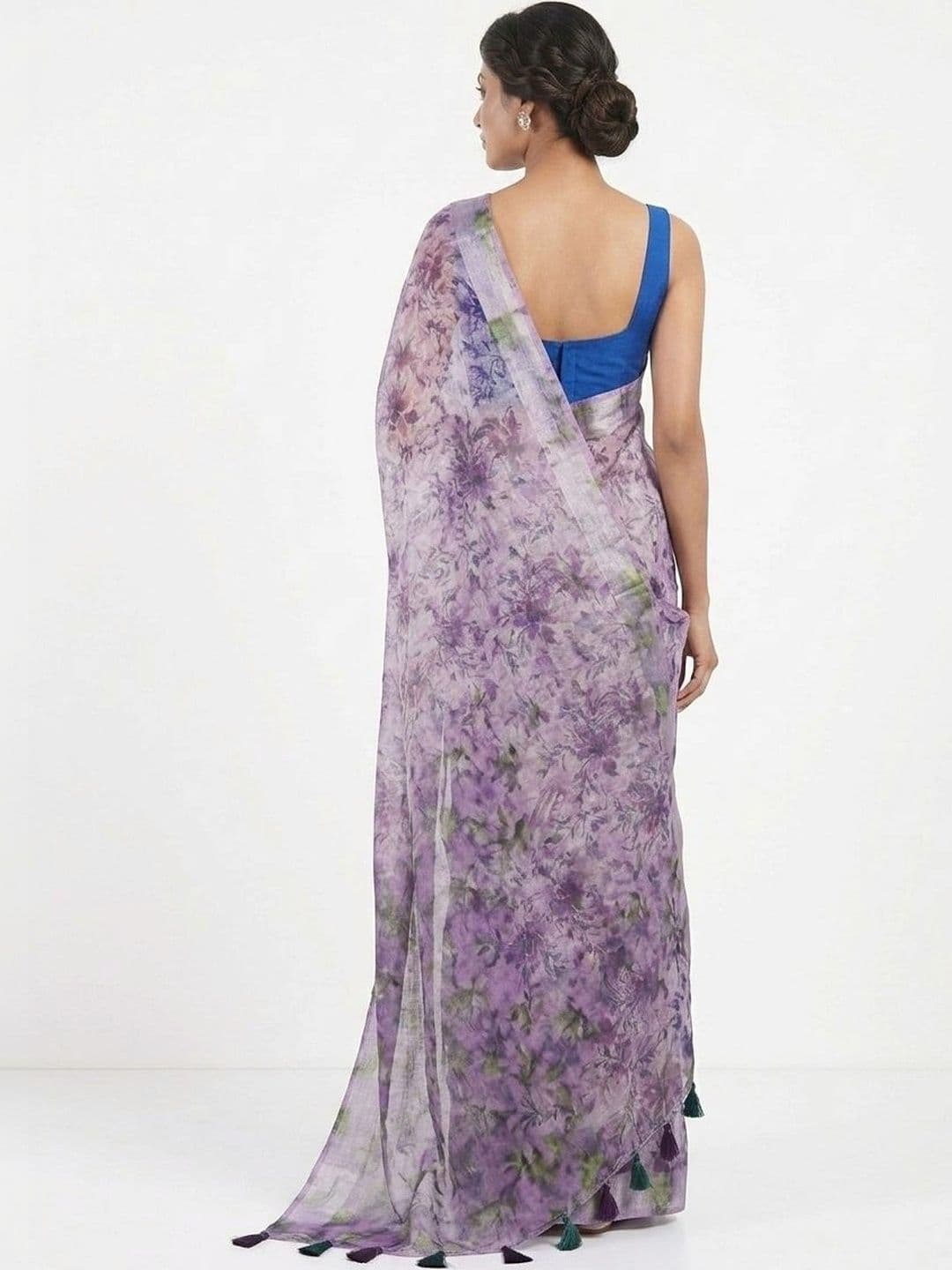 DEVI FASHIONS LLP Floral Saree thumbnail 3