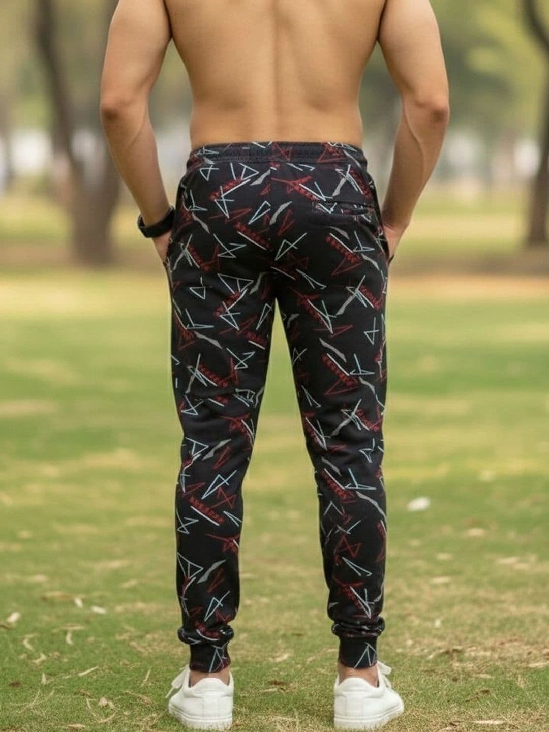 24 Street Men Jogger Mid-Rise Printed Jeans thumbnail 5