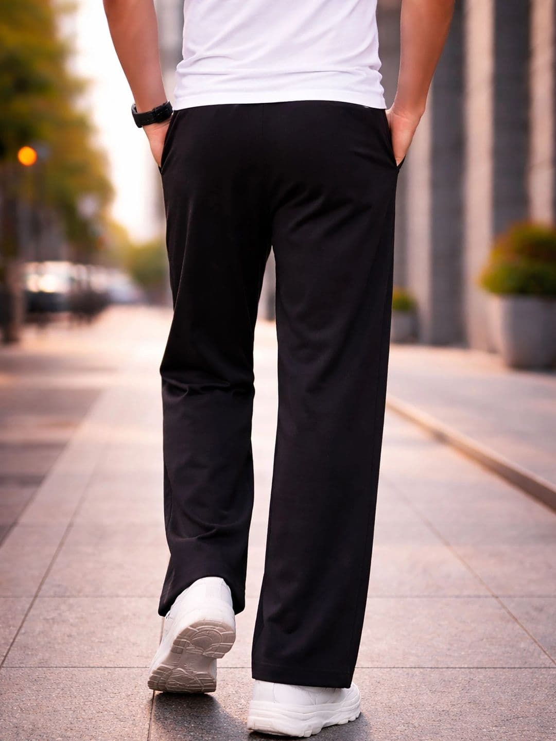 HERE&NOW Men Regular Fit Graphic Print Training Track Pants thumbnail 4