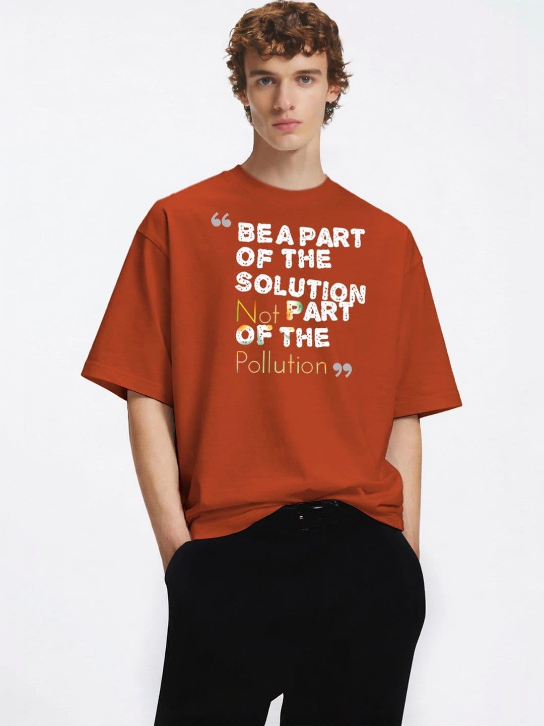 Moda rapido X TOGS & TERRE Men Typography Printed Organic Cotton Blend T-shirt - view 1