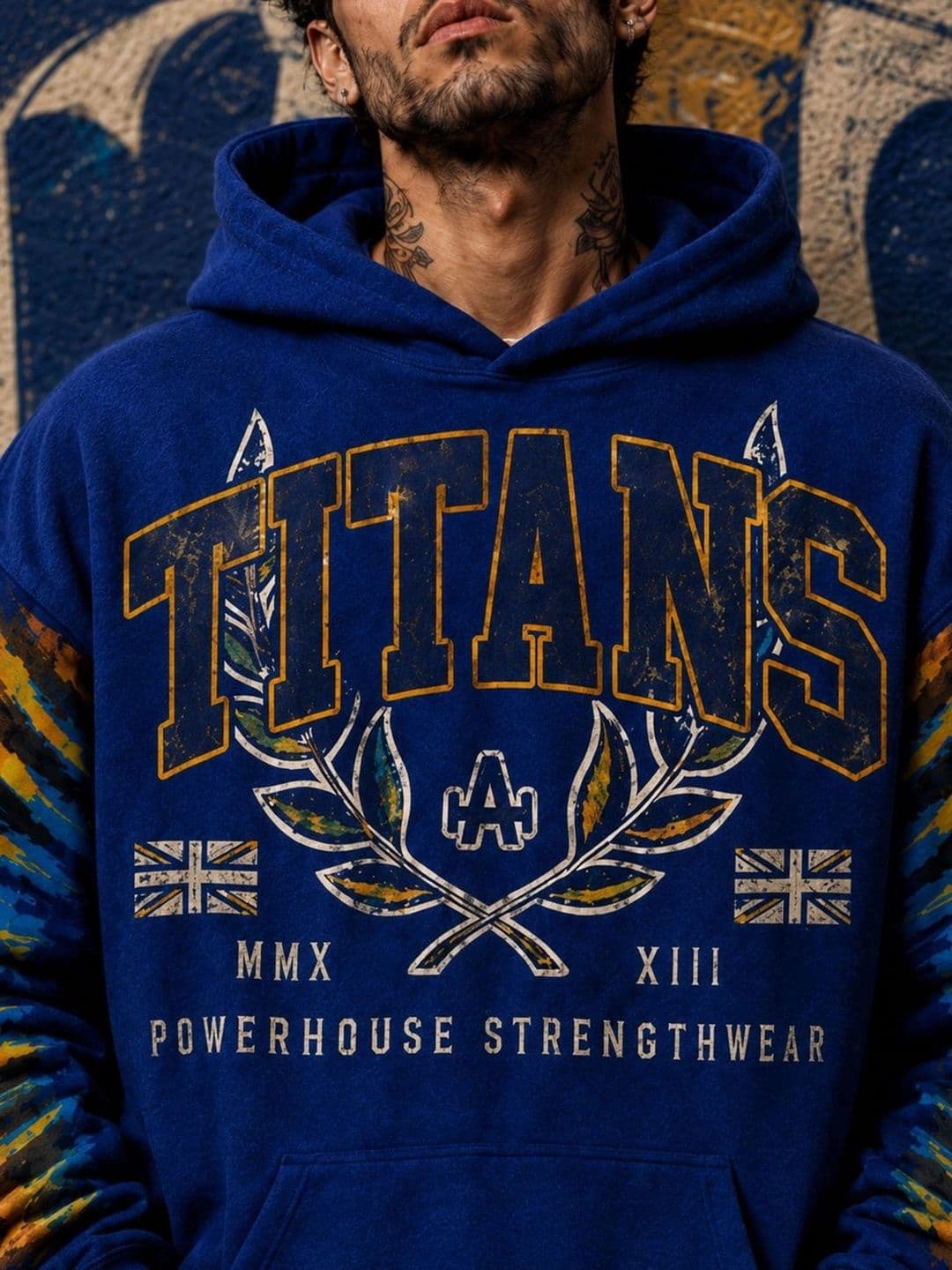 Force Men Printed Hooded Sweatshirt thumbnail 3