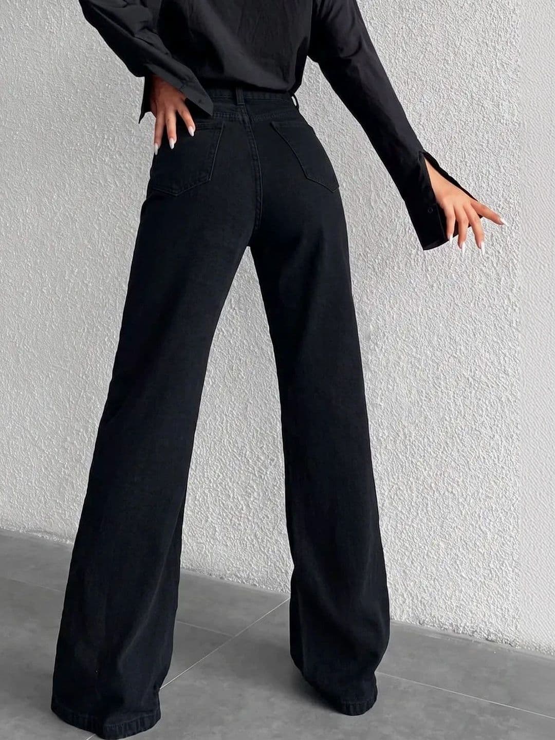 AAV2 Women Wide Leg High-Rise Light Fade Stretchable Jeans thumbnail 2