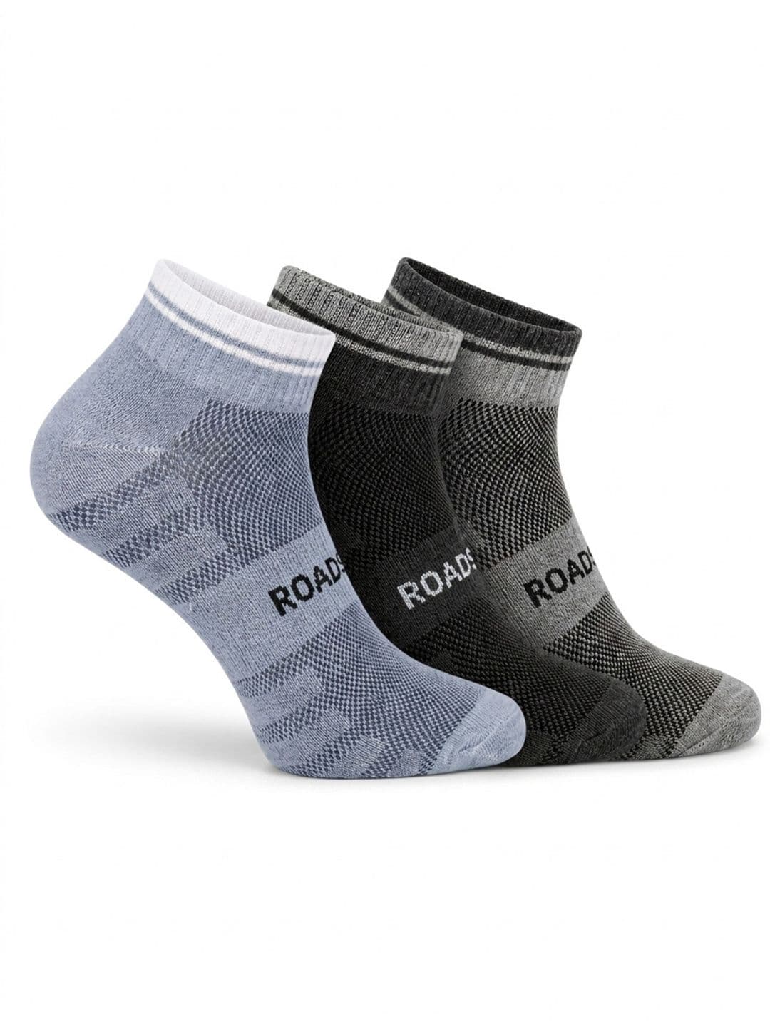 Roadster Men Pack of 3 Cotton Patterned Ankle Length Socks - view 1