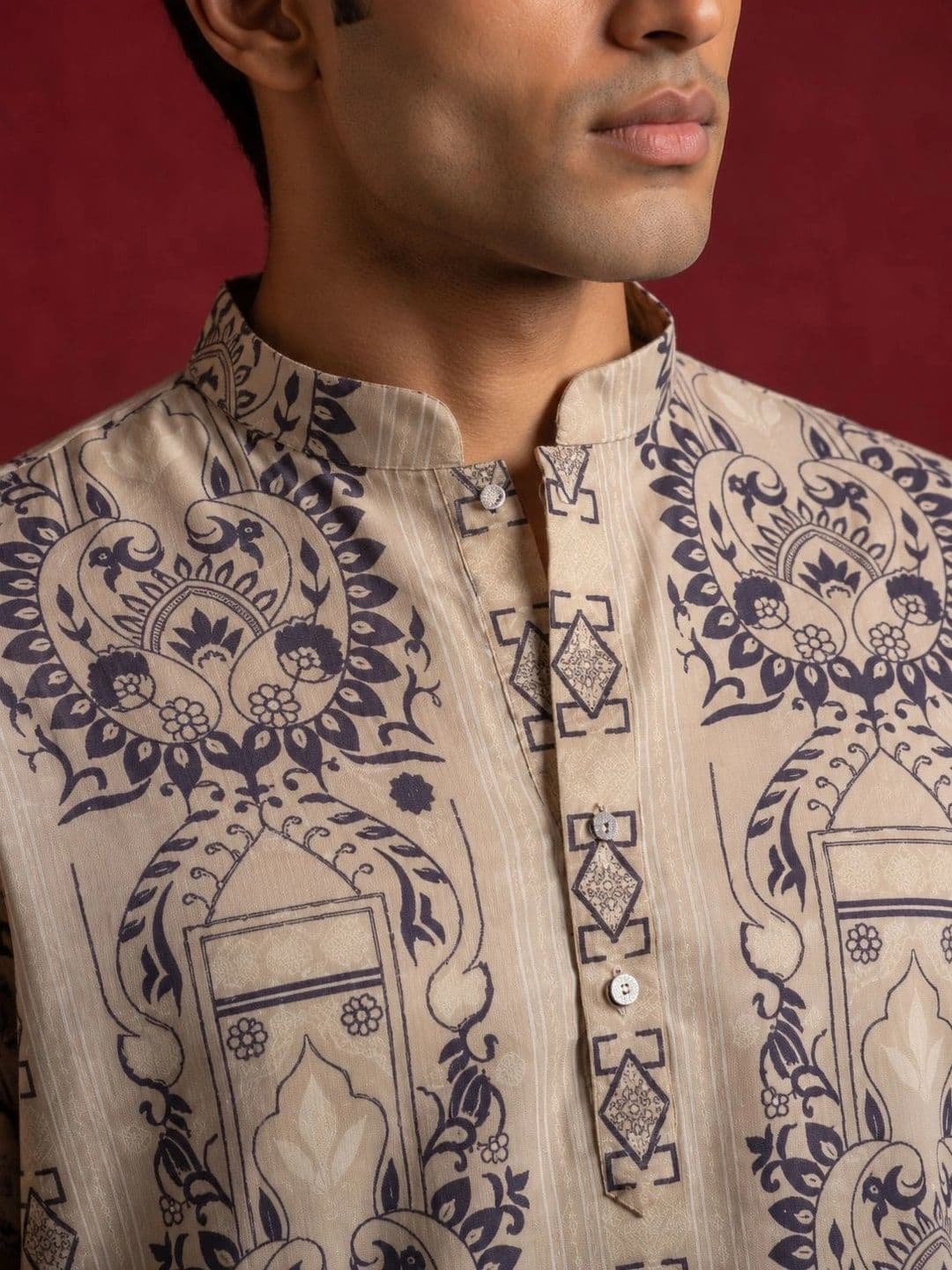 Jompers Men Ethnic Motifs Printed Kurta thumbnail 6