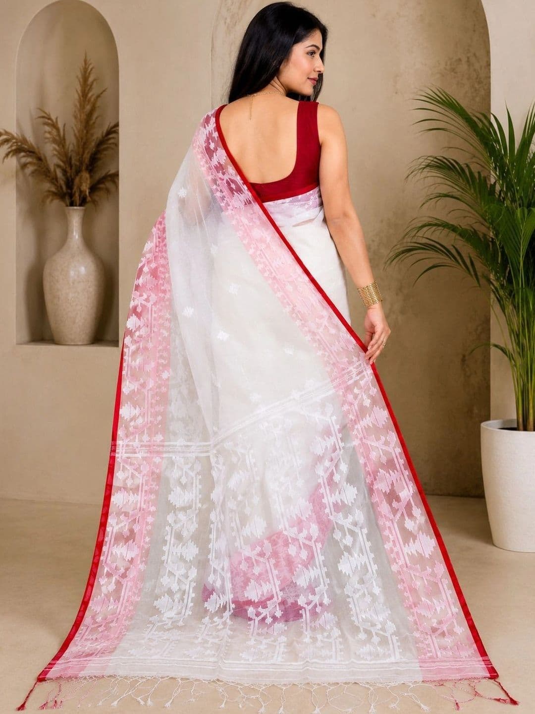 TANTSHREE Pure Cotton Saree thumbnail 4