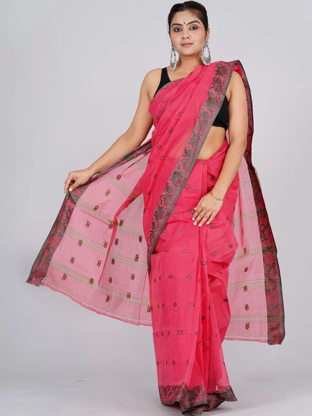 TANTSHREE Zari Pure Cotton Saree - view 1
