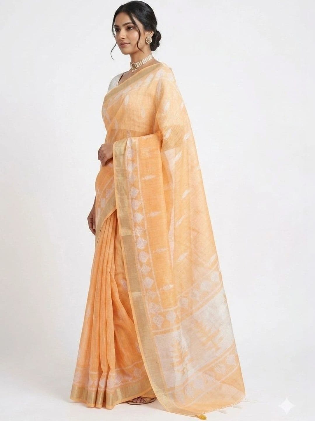 DEVI FASHIONS LLP Woven Design Saree thumbnail 2