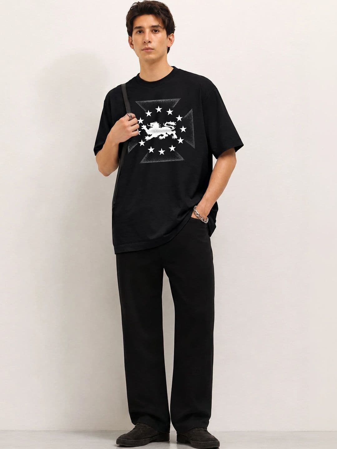 Moda rapido X TOGS & TERRE Men Printed Organic Cotton Blend T-shirt thumbnail 2