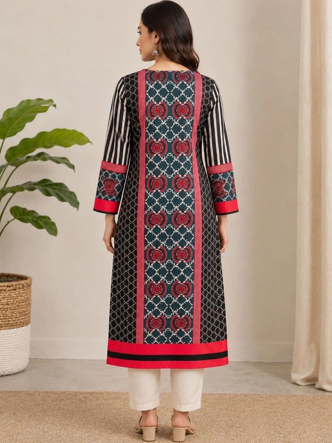 Anouk Women Ethnic Motifs Printed Kurta thumbnail 6