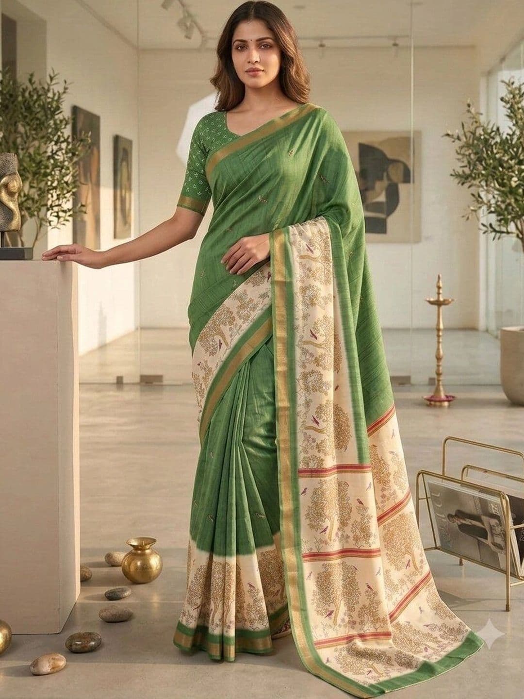 NARIVESH TRENDS Art Silk Saree - view 1