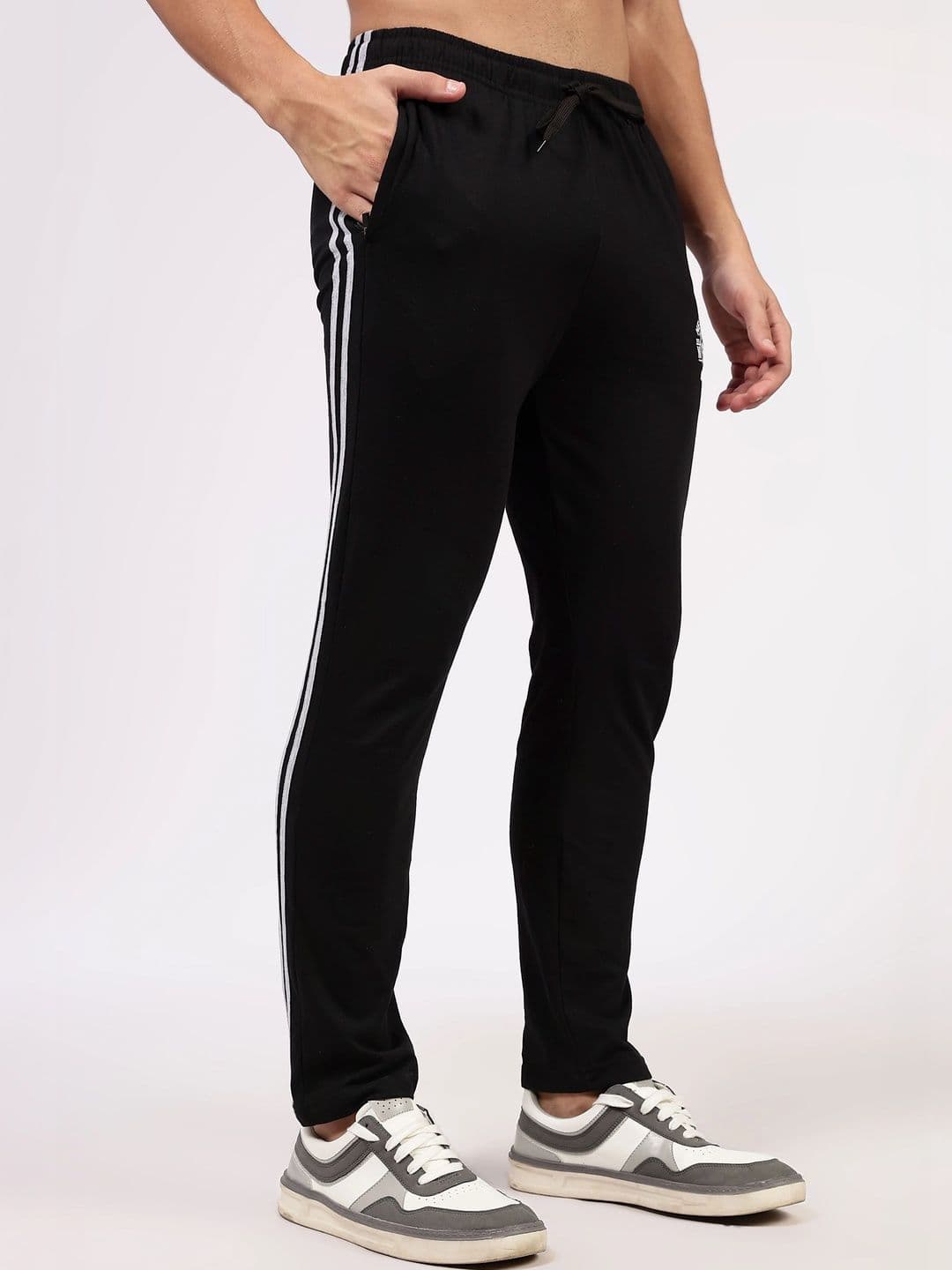 24 Street Men Straight Fit Brand Logo Training Joggers thumbnail 4