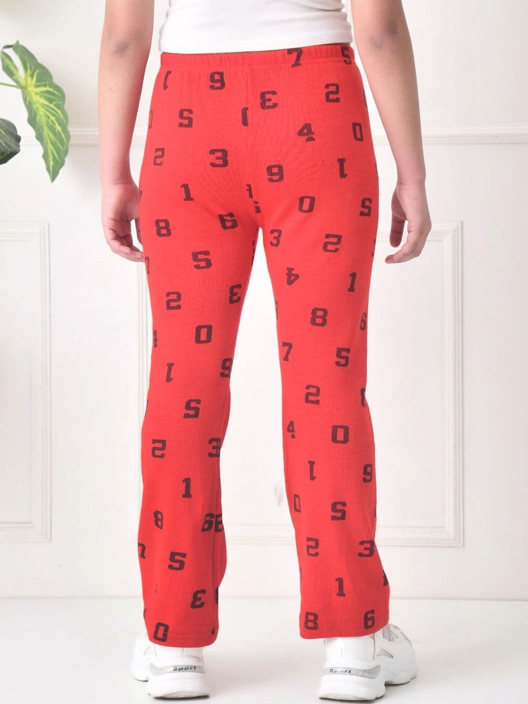 BAESD Girls Printed Knitted Palazzos thumbnail 5