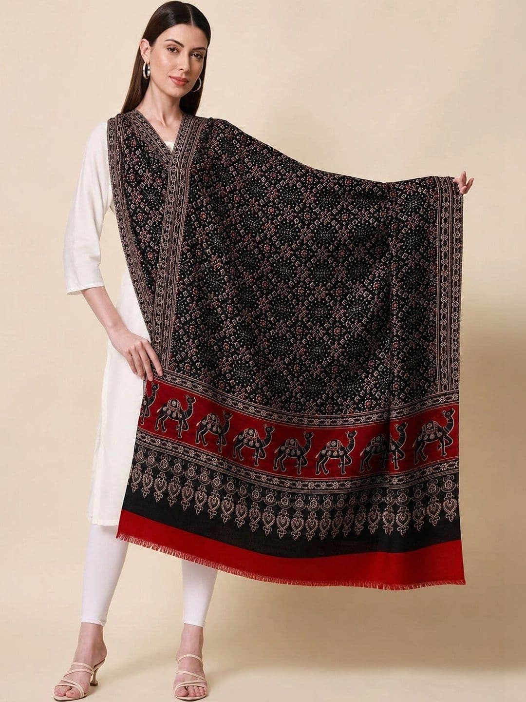 SONARIKA CREATION Ethnic Motifs Printed Block Print Dupatta thumbnail 4