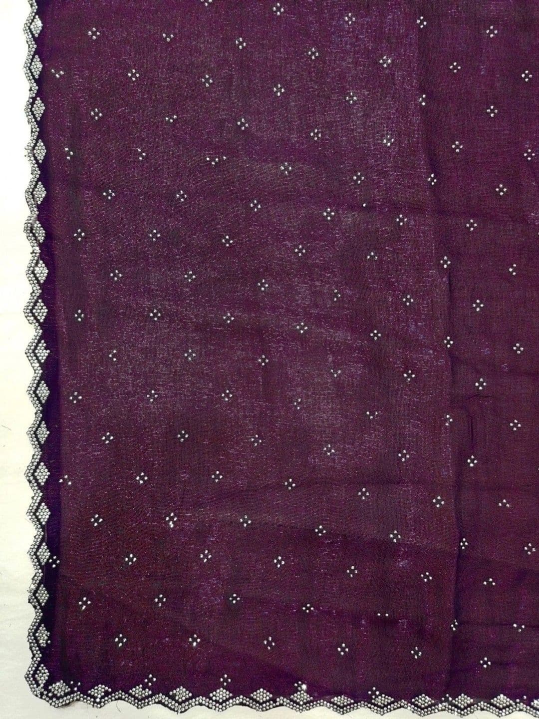 BHOJAL CREATION Beads and Stones Silk Blend Heavy Work Saree thumbnail 5