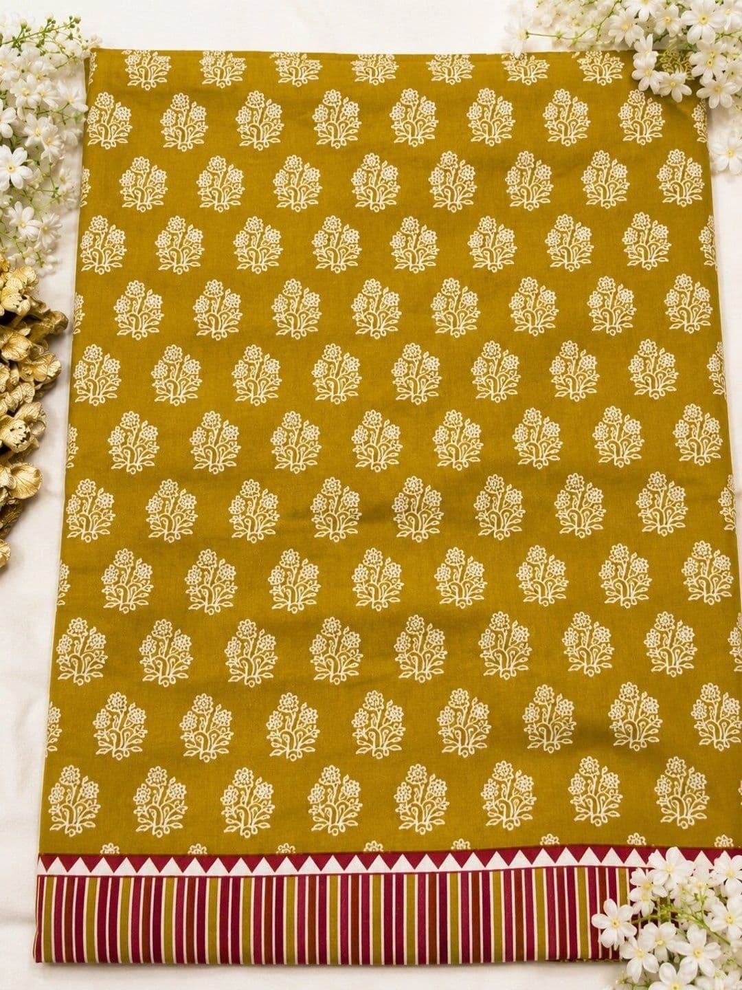 Krishna Tanna Printed Pure Cotton Unstitched Dress Material thumbnail 5