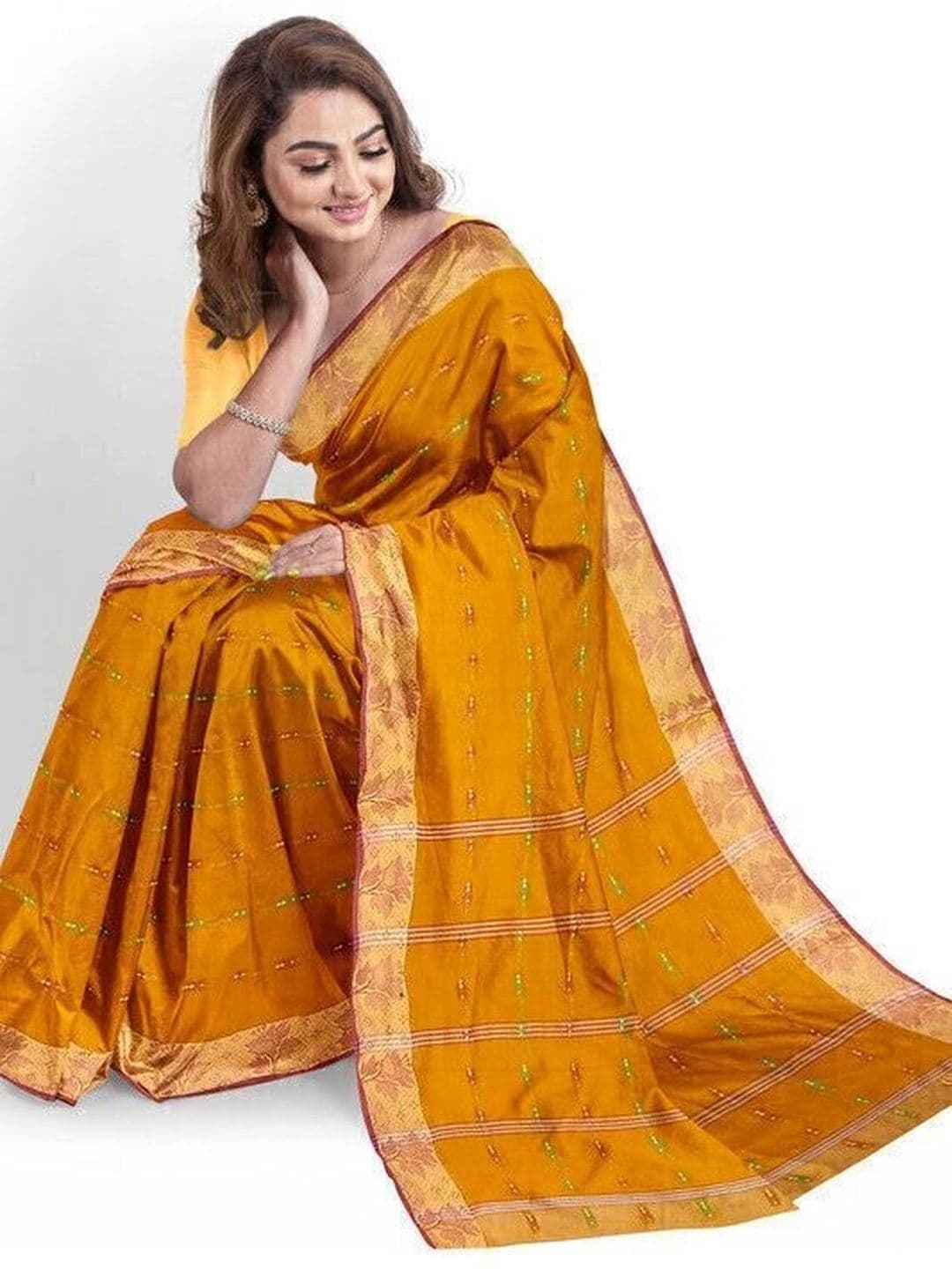 TANTSHREE Pure Cotton Saree thumbnail 2