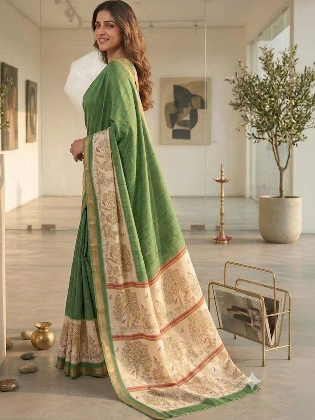 NARIVESH TRENDS Art Silk Saree thumbnail 3