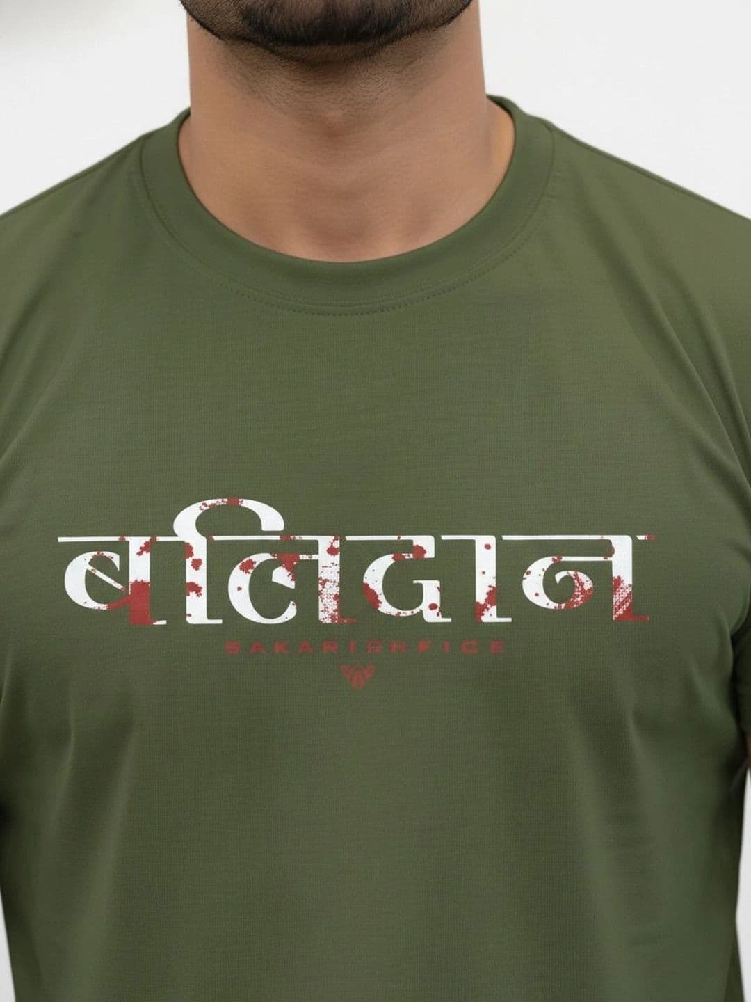 Warrior World Men Typography Printed Pure Cotton T-shirt thumbnail 3