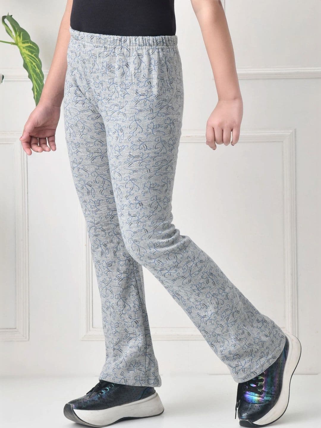 BAESD Girls 2 Printed Knitted Palazzos thumbnail 3