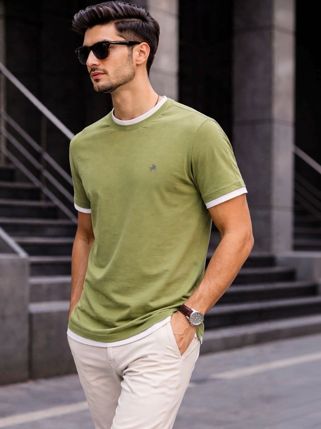 PARCELYARD Men Brand Logo T-shirt thumbnail 4
