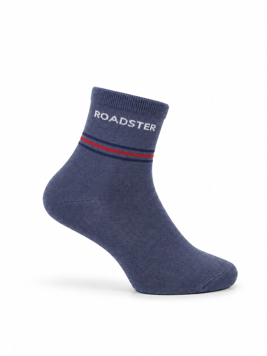 Roadster Men Pack of 3 Cotton Striped Above Ankle Socks thumbnail 7