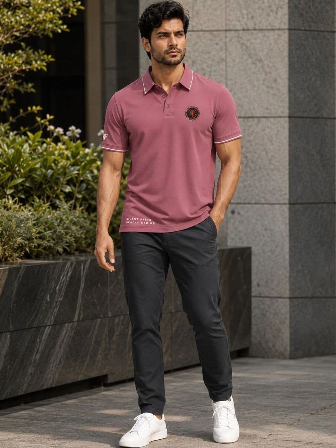 Warrior World Men Polo Collar T-shirt thumbnail 3