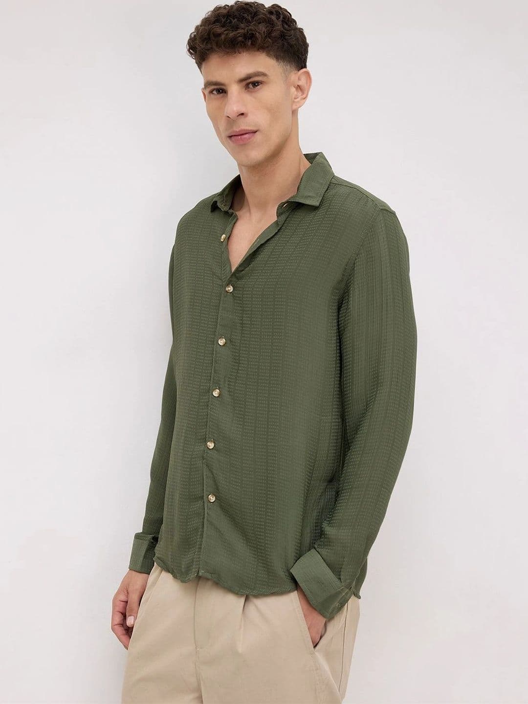 VASTRADO Men Classic Slim Fit Casual Shirt thumbnail 5