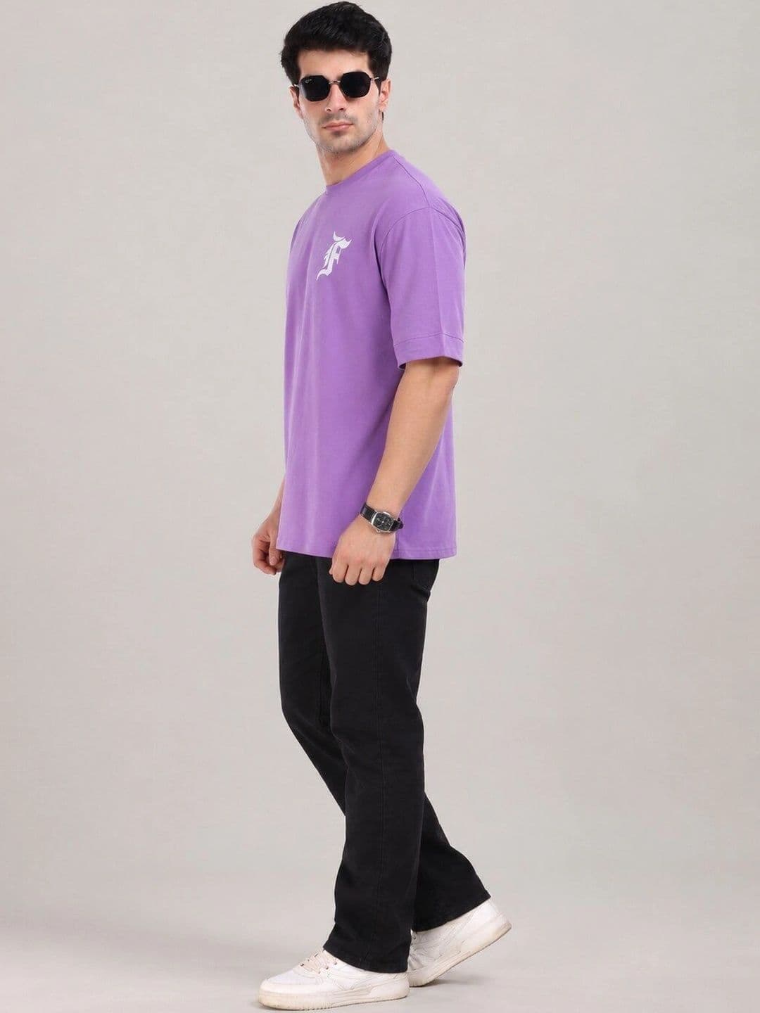 ISPIRIT Men Typography Printed Drop-Shoulder Sleeves T-shirt thumbnail 5