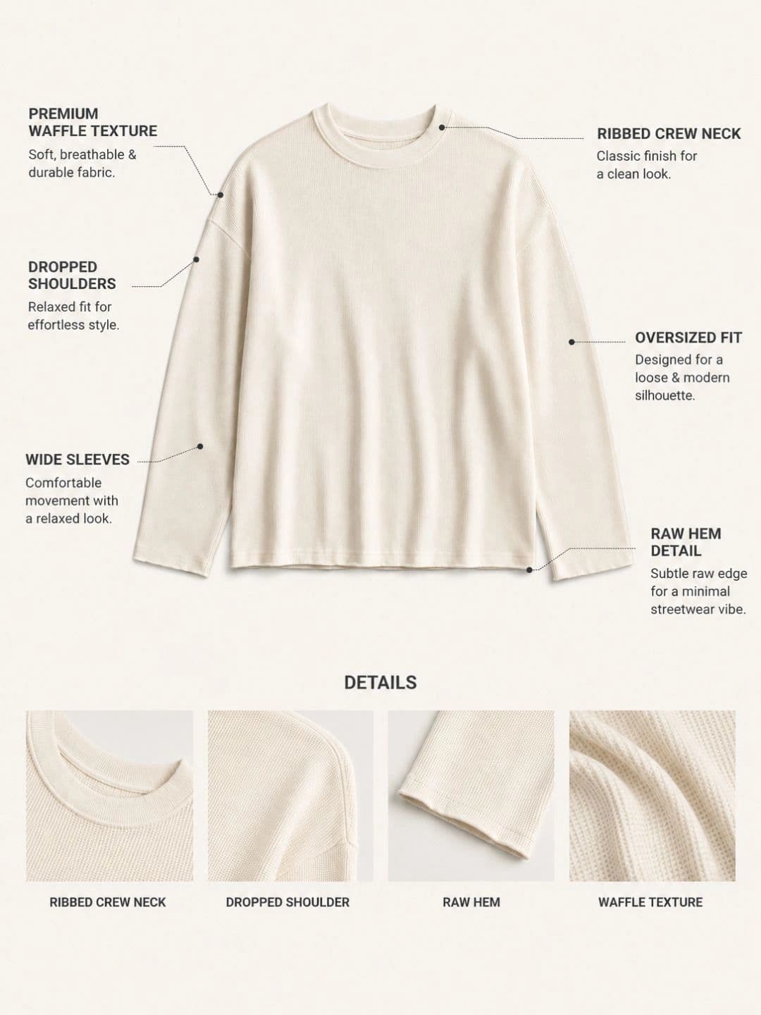 BRAHMOR Men Drop-Shoulder Sleeves Boxy T-shirt thumbnail 2