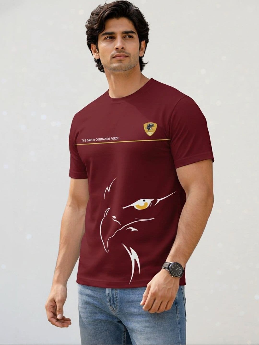 Warrior World Men Printed Pure Cotton T-shirt thumbnail 4