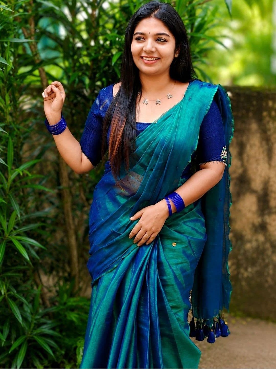 TANTSHREE Ombre Pure Cotton Saree thumbnail 3