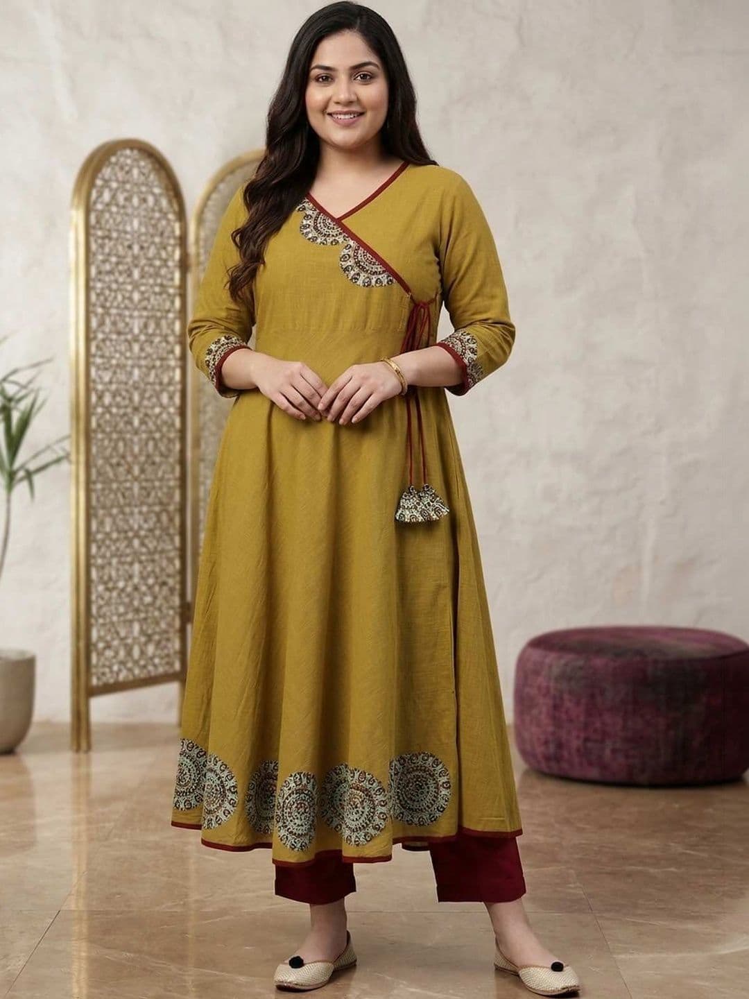 KALINI Women Anarkali Kurta - view 1