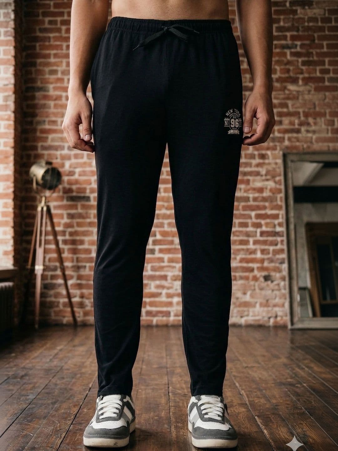 24 Street Men Straight Fit Brand Logo Training Joggers - view 1