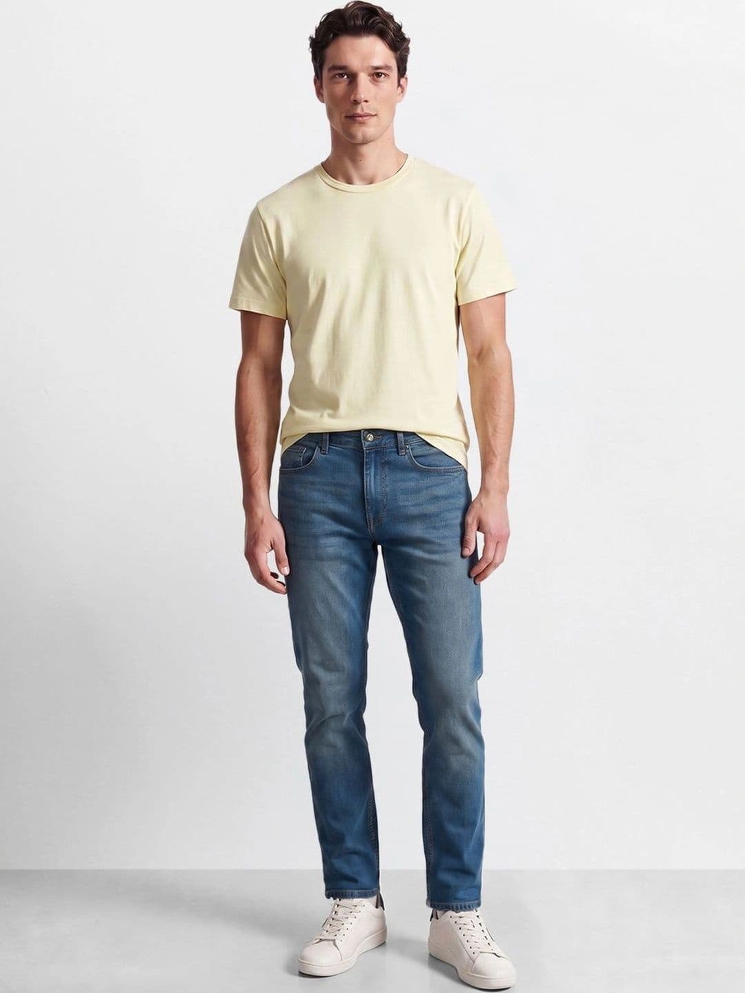 The Indian Garage Co Men Slim Fit Mid-Rise Jeans thumbnail 6